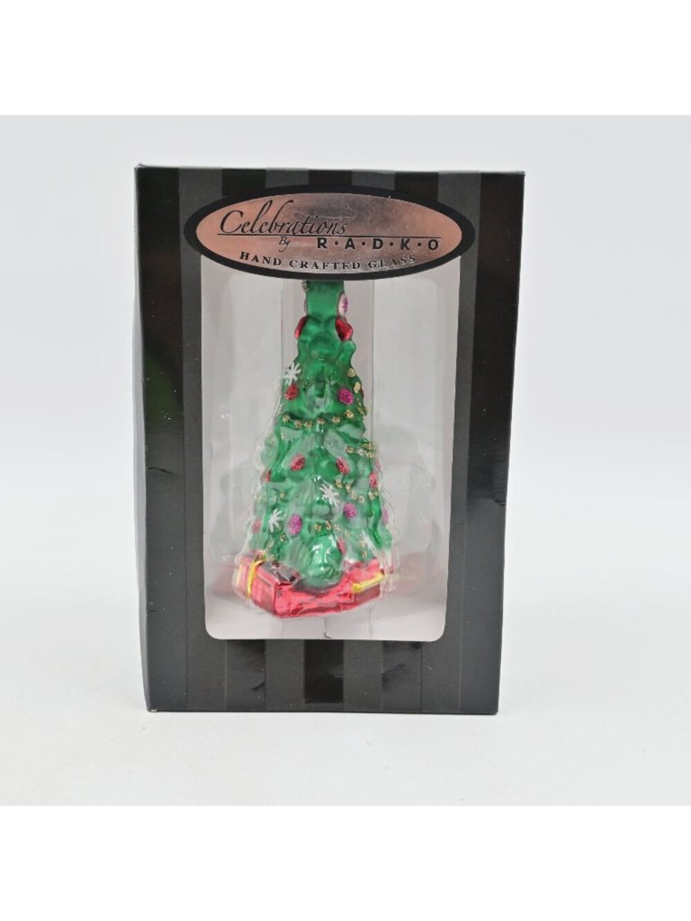 Radko Celebrations Christmas Tree Glass Ornament Holiday Decoration Boxed